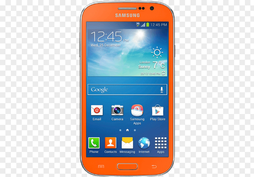 Orange. Samsung Galaxy Grand Neo Note 3 Android S Duos PNG
