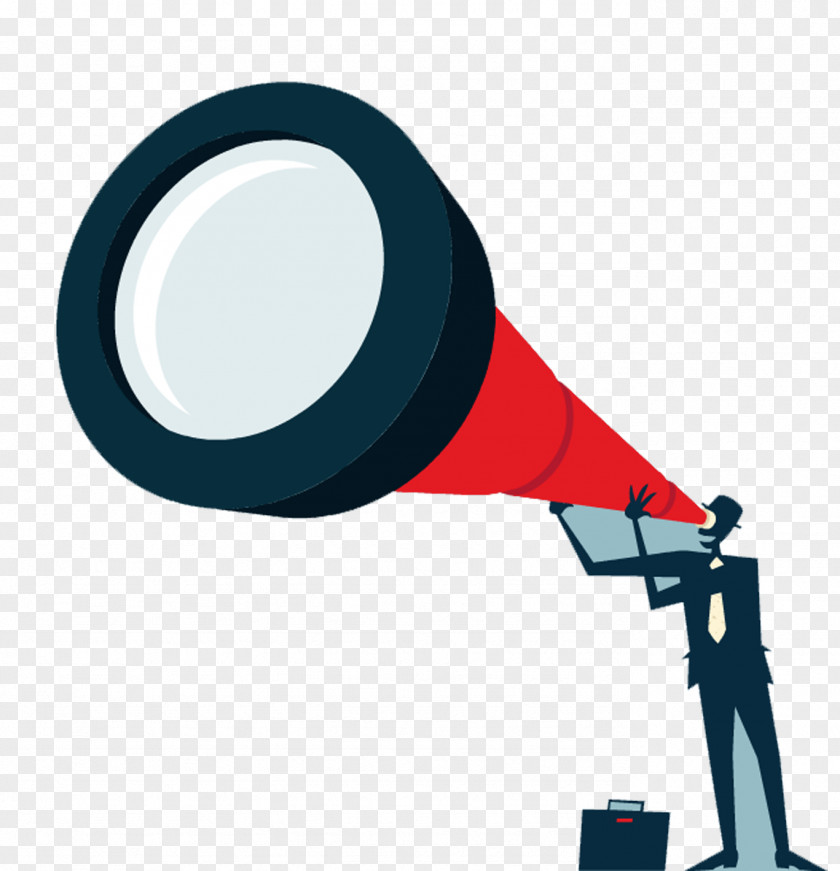 Telescope And Business People Businessperson Icon PNG