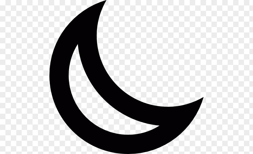 Moon Crescent Lunar Phase Vector Graphics PNG