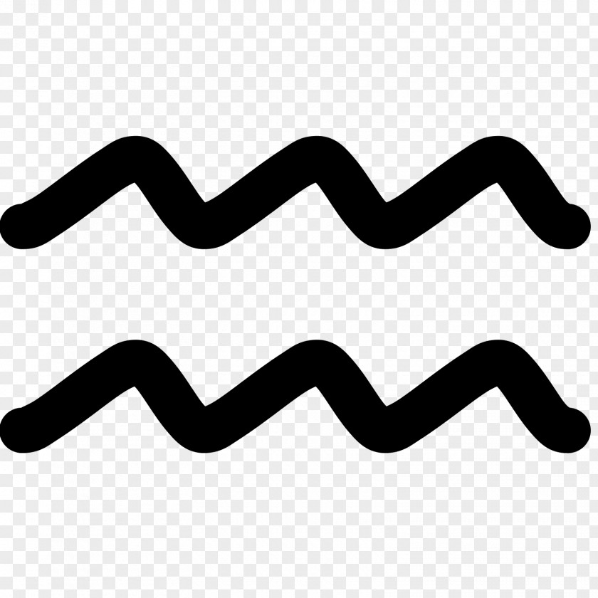 Pointy Wavy Lines Aquarius Zodiac Symbol Astrological Sign PNG