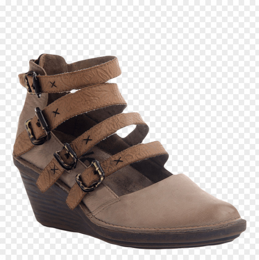 Boot Shoe Suede Wedge Leather PNG