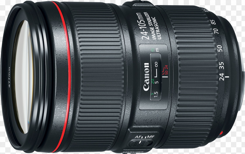 Camera Lens Canon EF Mount 24–105mm 24-105mm F/4L IS II USM 16–35mm PNG