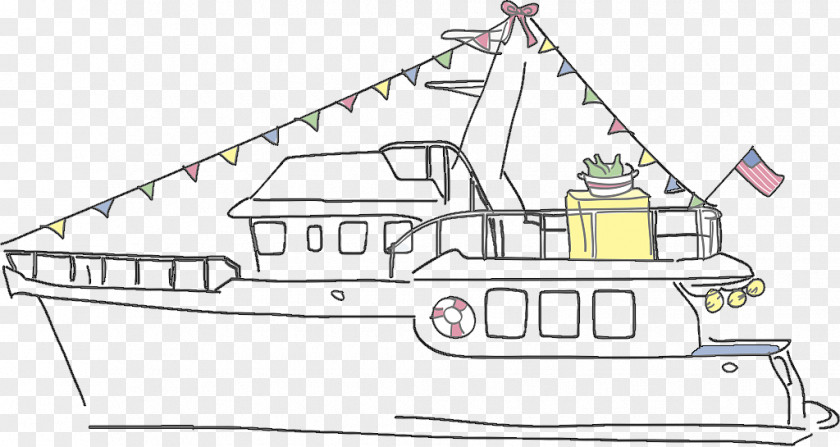 Children Simple Strokes Vector Yacht Watercraft PNG
