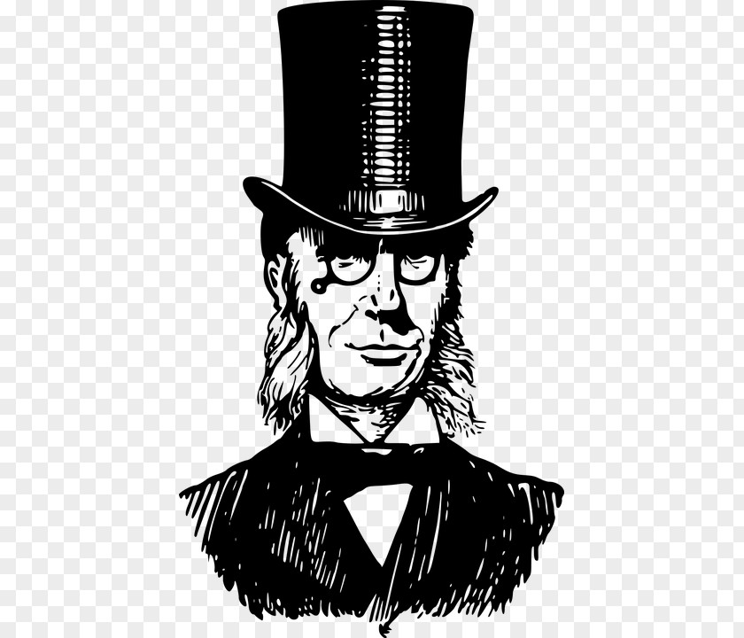 Gentelman Top Hat Clip Art PNG