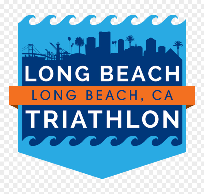 Long Beach Logo Triathlon Clip Art Font PNG