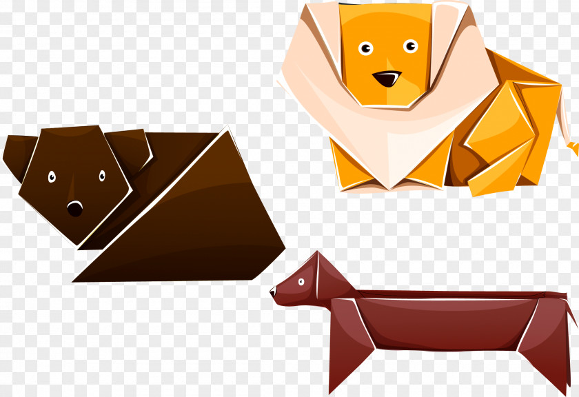 Puppy Origami Paper Dog Plane PNG