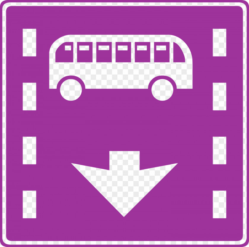 Traffic Sign Bus Lane 車両通行帯 Road PNG