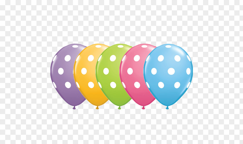50 Balloons Mylar Balloon Polka Dot Modelling Bag PNG