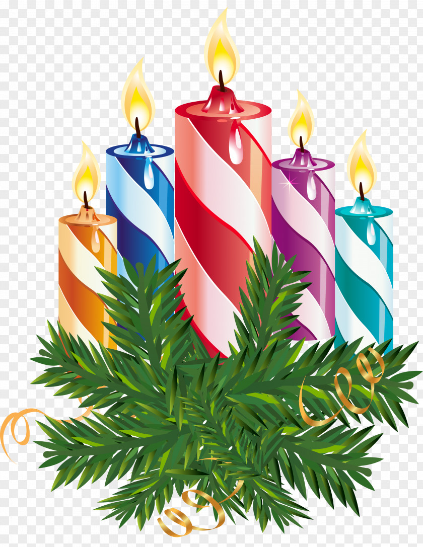 Church Candles Christmas Ornament Ded Moroz Tree Clip Art PNG