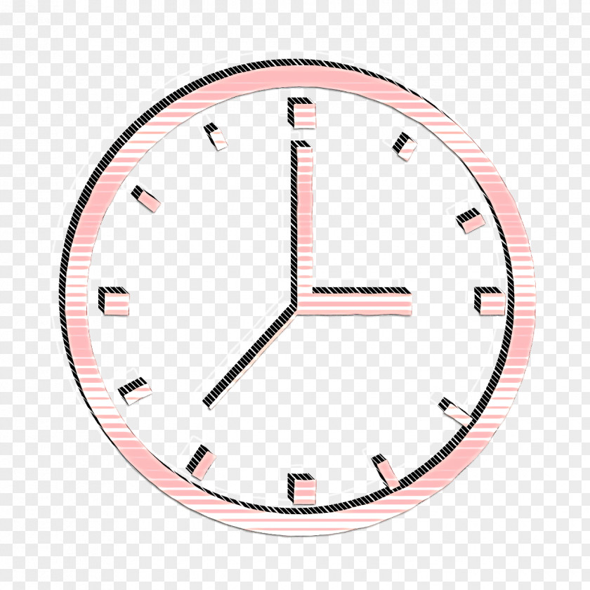 Circular Clock Tool Icon Education PNG