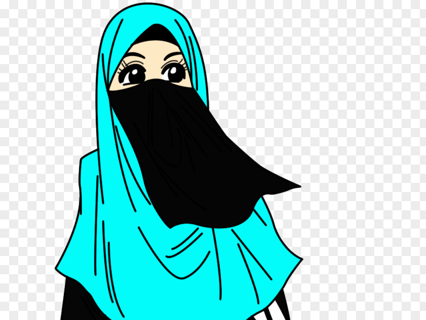 Kartun Muslimah Muslim Hijab Dawah Woman PNG