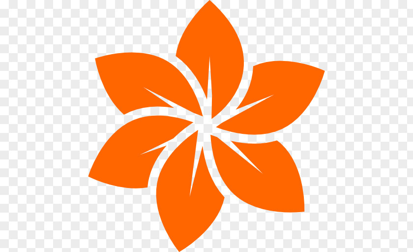 Orange Flower Clip Art PNG