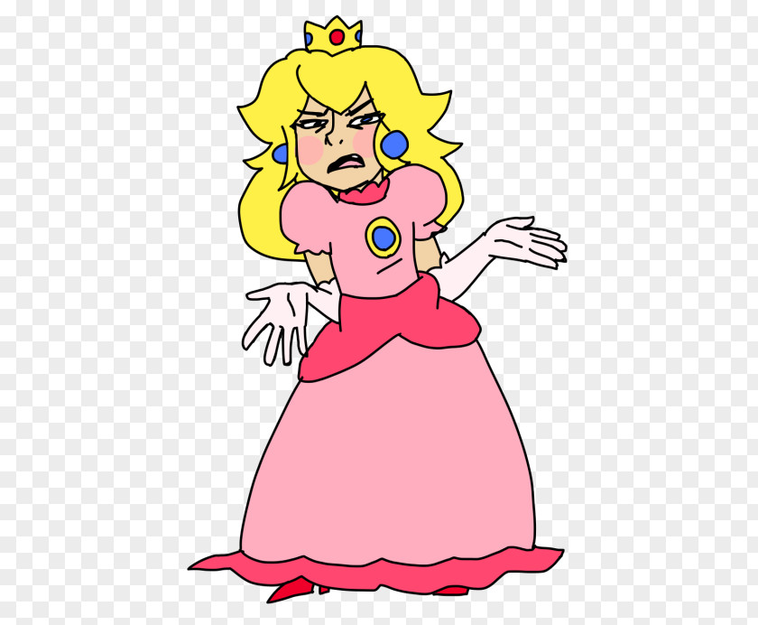 Super Princess Peach Cartoon Character Clip Art PNG