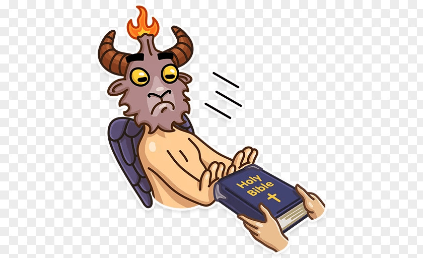 Baphomet Demon Sticker Telegram Clip Art Messaging Apps PNG