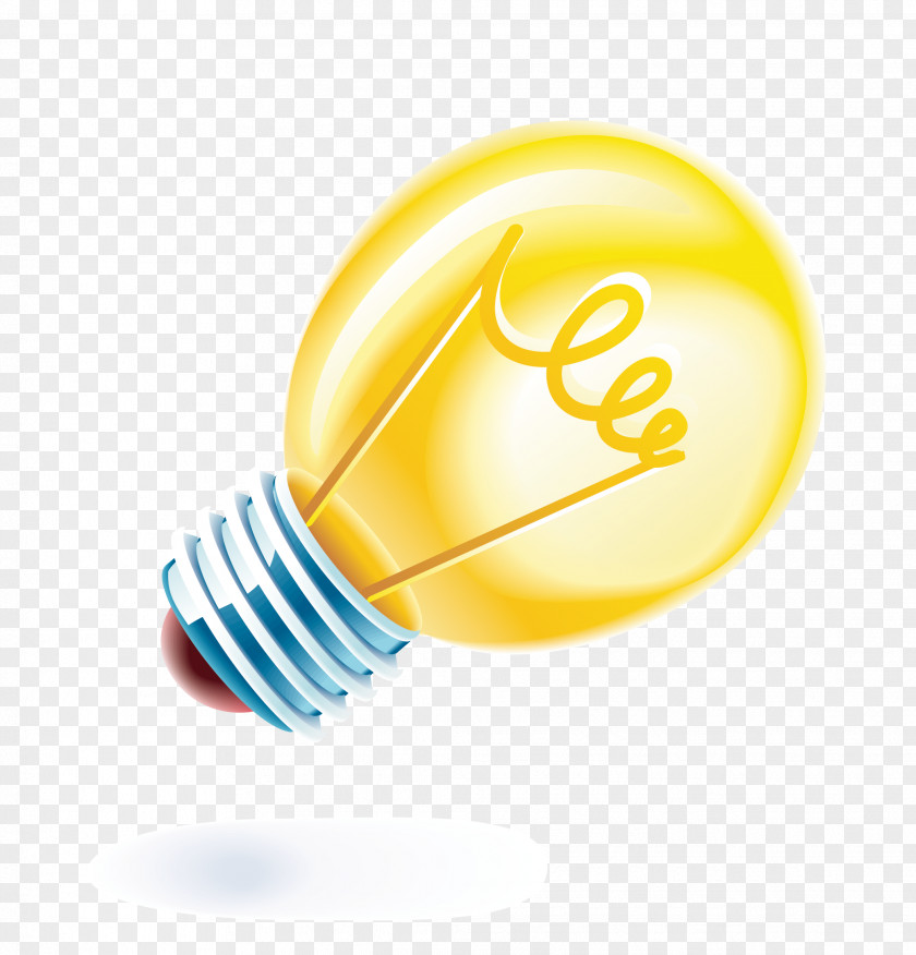 Hand-painted Bulb Vector Incandescent Light PNG