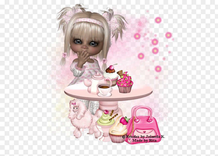 Doll Cartoon Figurine Pink M PNG