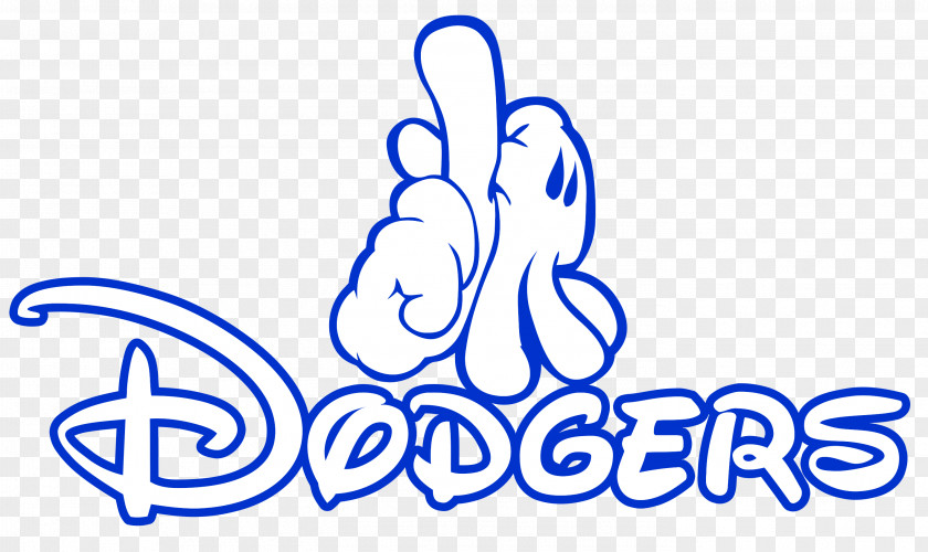 Los Angeles Mickey Mouse Dodgers Baseball Clip Art PNG