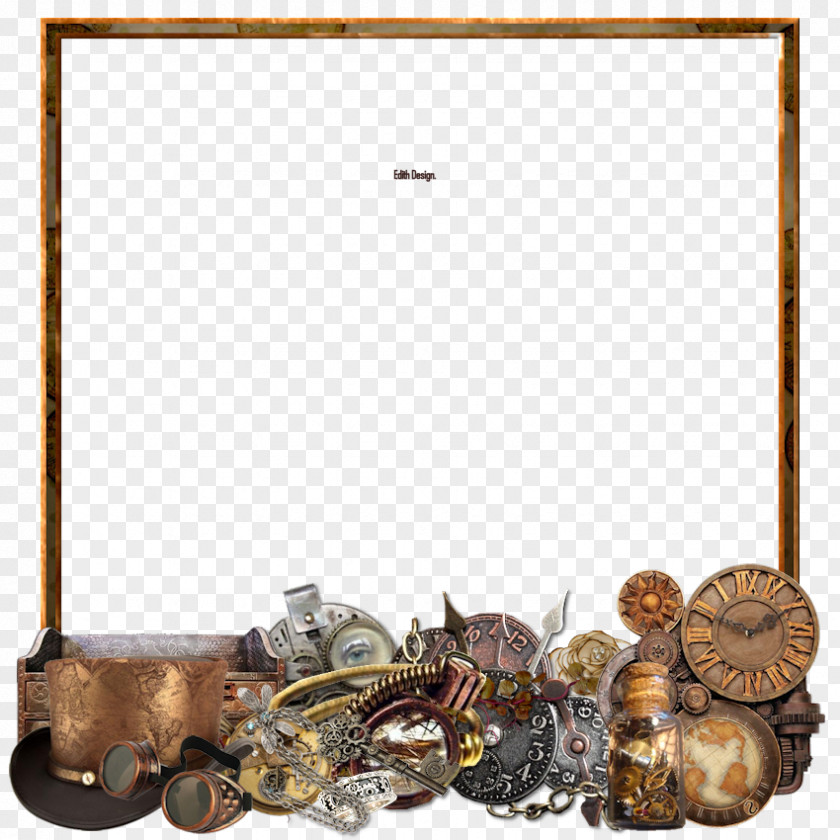 Steampunk Border Picture Frames Treasure PNG