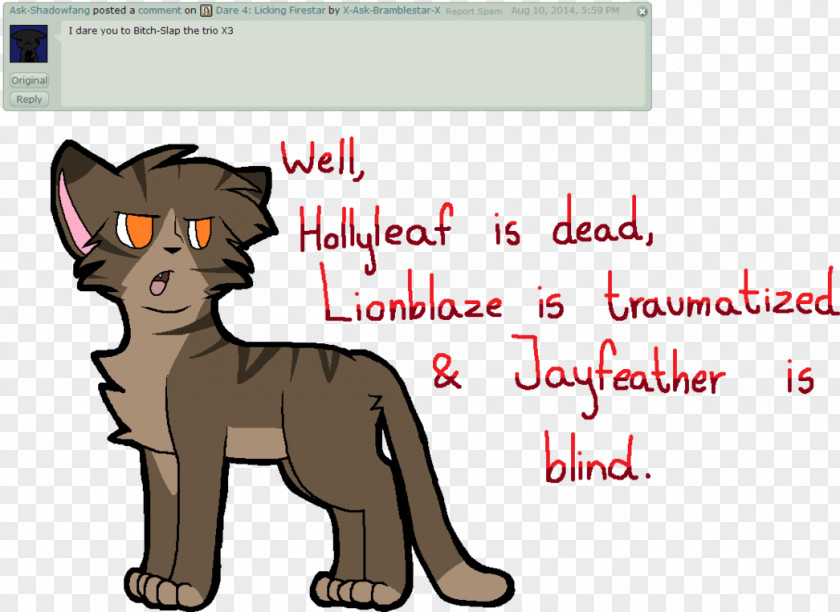 Cat Squirrelflight Warriors Brambleclaw Dog PNG