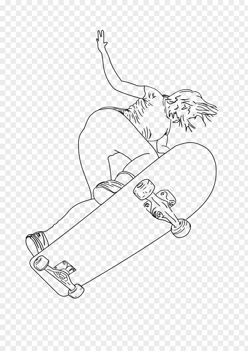 Skateboarding Drawing Longboard Inline Skating PNG