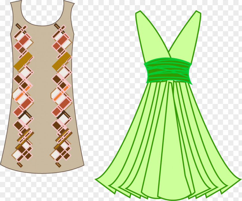 Vector Material Fashion Women's Clothing Design Designer Dress PNG