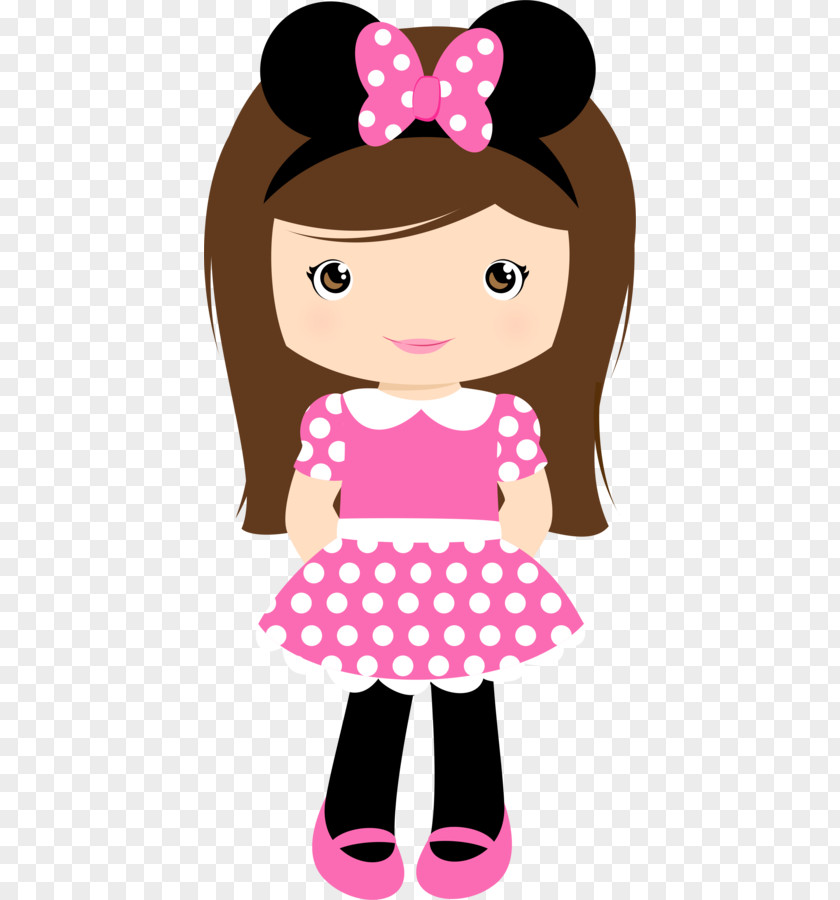 Minnie Mouse Waving Hi Mickey Clip Art Image PNG