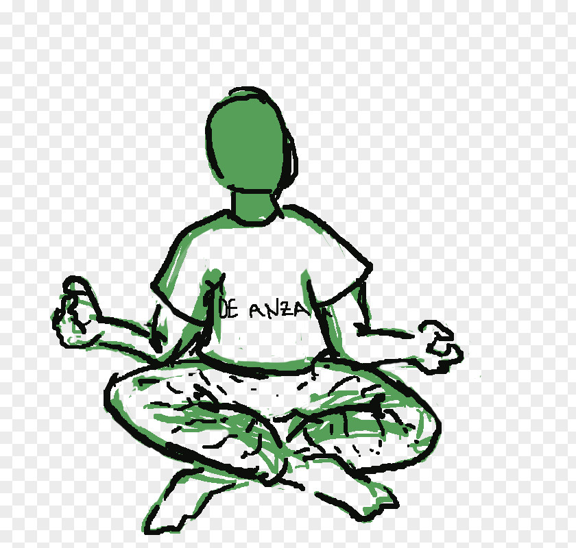 Sitting Green Background PNG