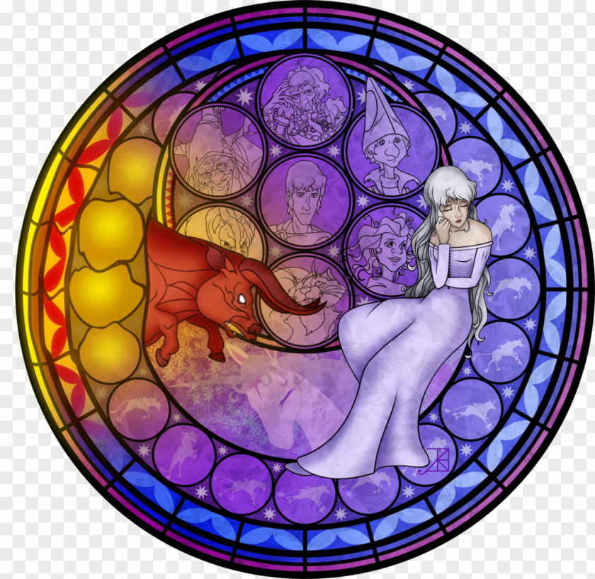 Window Stained Glass Ariel PNG