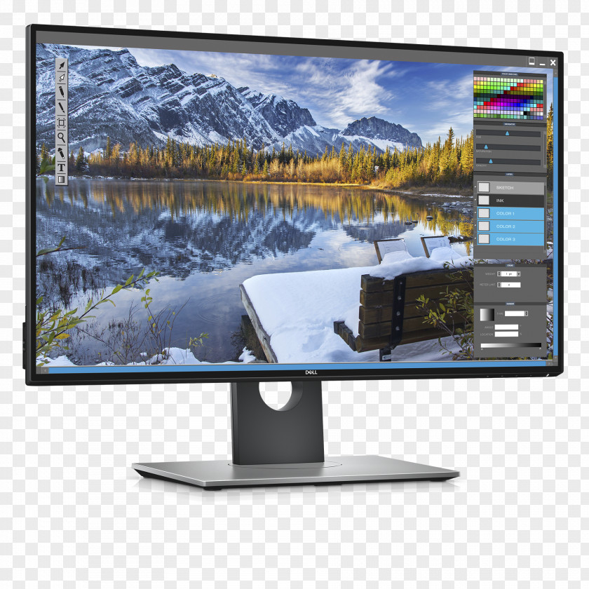 Creatives Dell Computer Monitors High-dynamic-range Imaging Ultra-high-definition Television 4K Resolution PNG