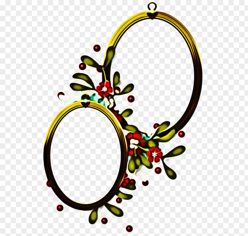 Ornament Oval Background Flower Frame PNG