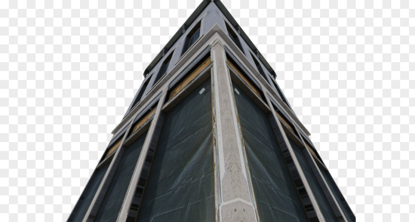 Skyscraper 3d Model Facade Window Roof Angle PNG