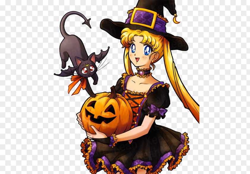 Witch Sailor Moon Chibiusa Uranus Mercury Halloween PNG