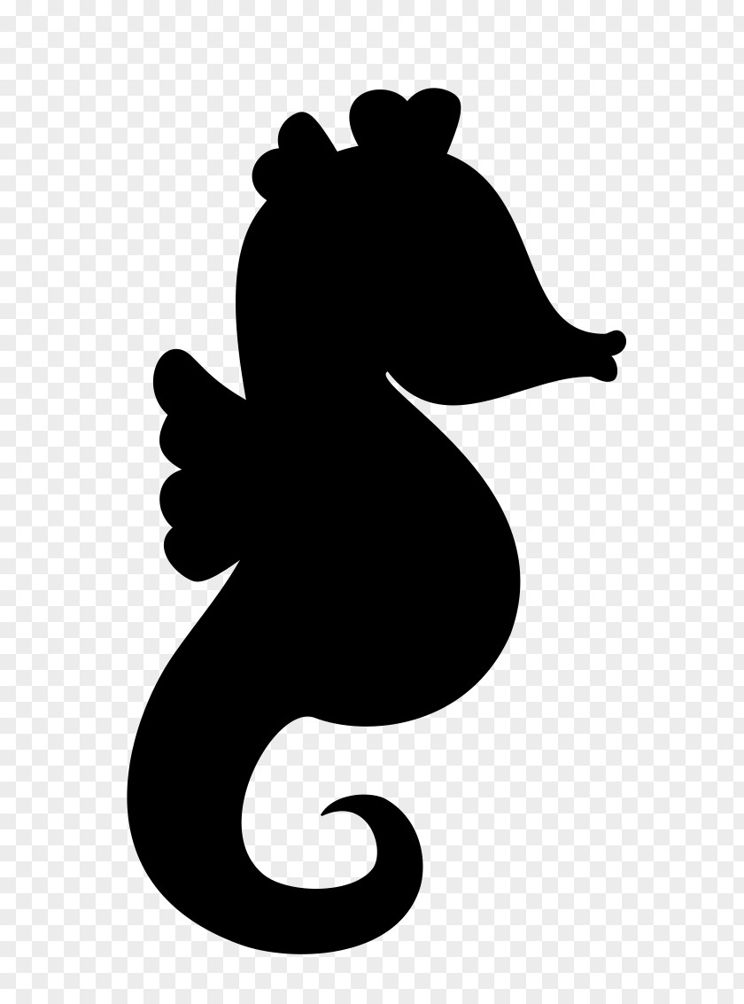 Silhouette Squirrel Black-and-white Seahorse Fish PNG