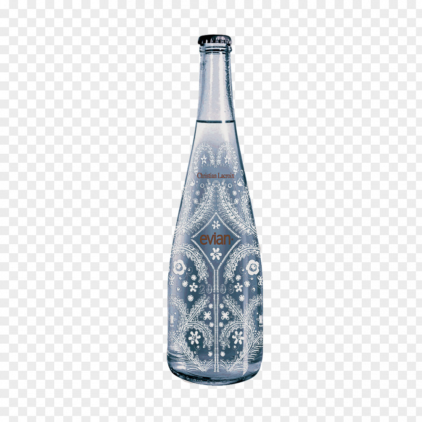 Snow Aquarius Glass Bottle Water PNG