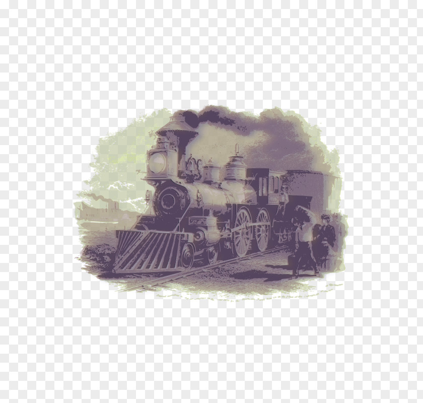 Train Rail Transport Steam Locomotive Engine PNG