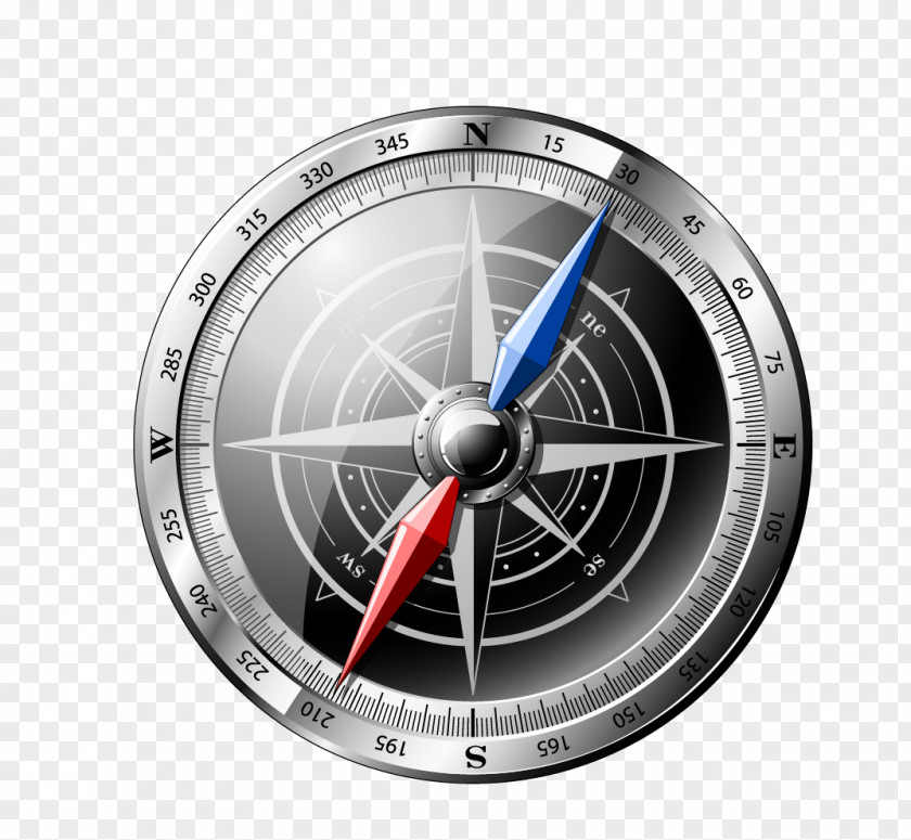 Turntable Vector Material North Compass Rose Map PNG