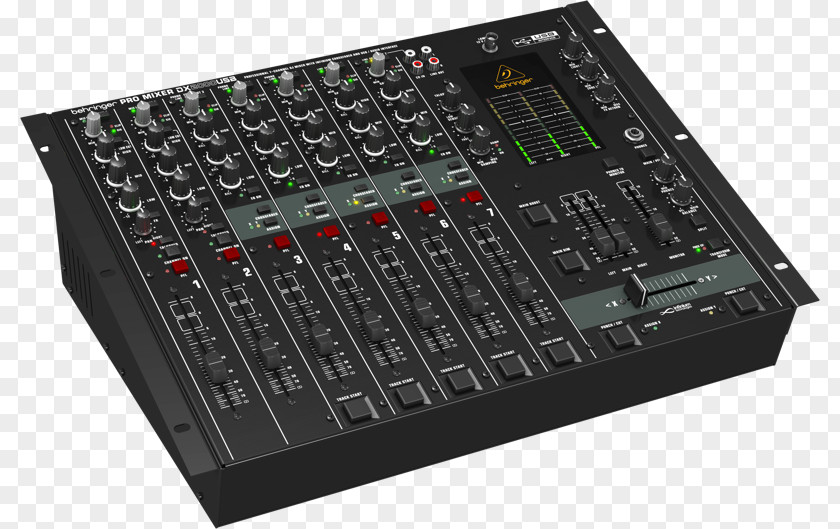 Microphone Audio Mixers BEHRINGER PRO MIXER DX2000USB Disc Jockey DJ Mixer PNG