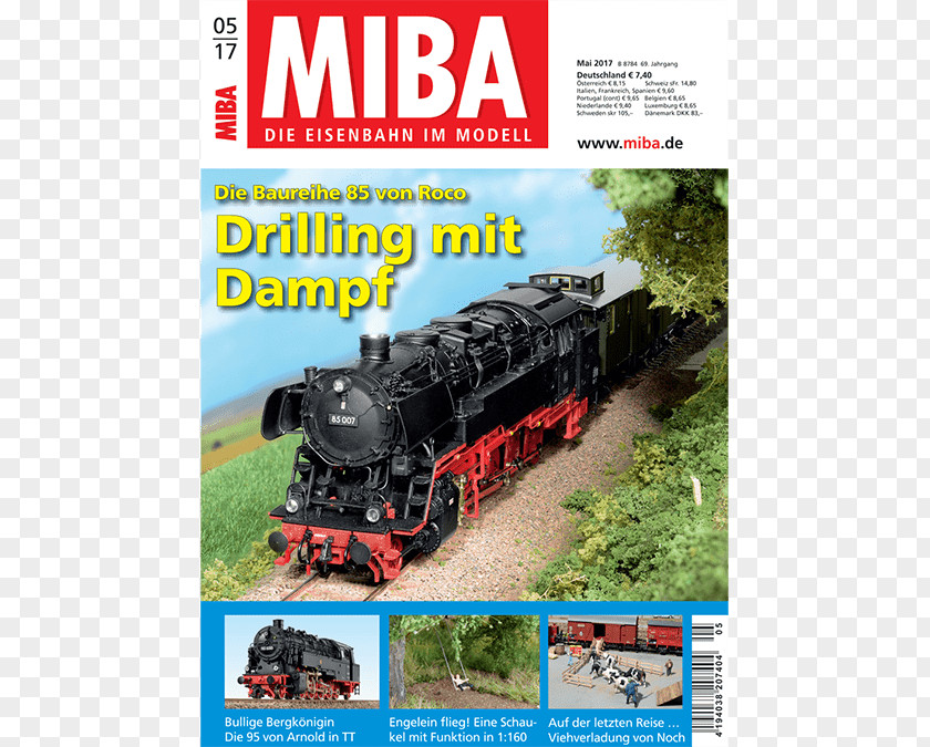 Train MIBA Magazine Rail Transport April PNG
