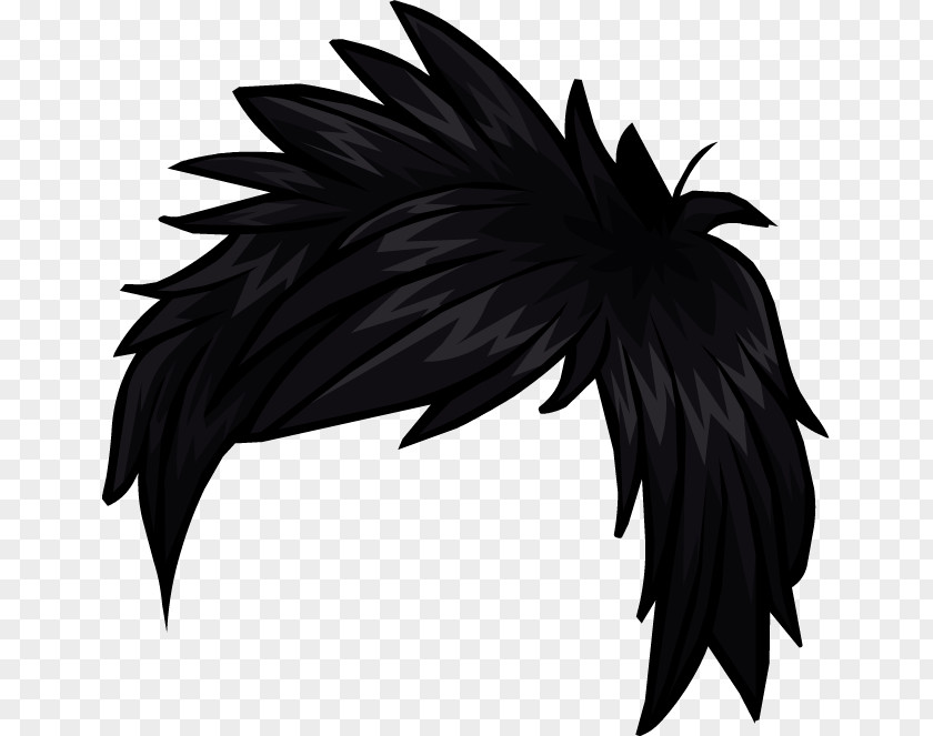 Black Hair Club Penguin Clip Art PNG