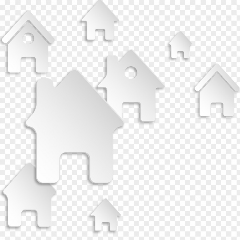 Creative Vector White House Structure Pattern PNG