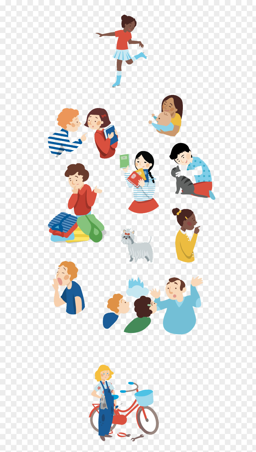 Different People Everyday Clip Art PNG