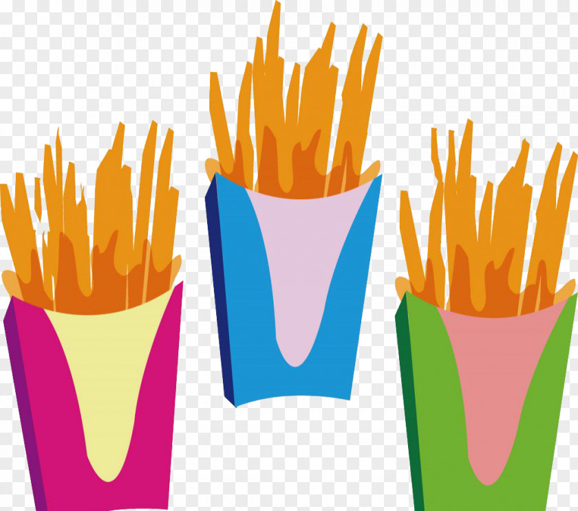 Hand-painted Potatoes Fish And Chips French Fries Junk Food Potato Chip PNG