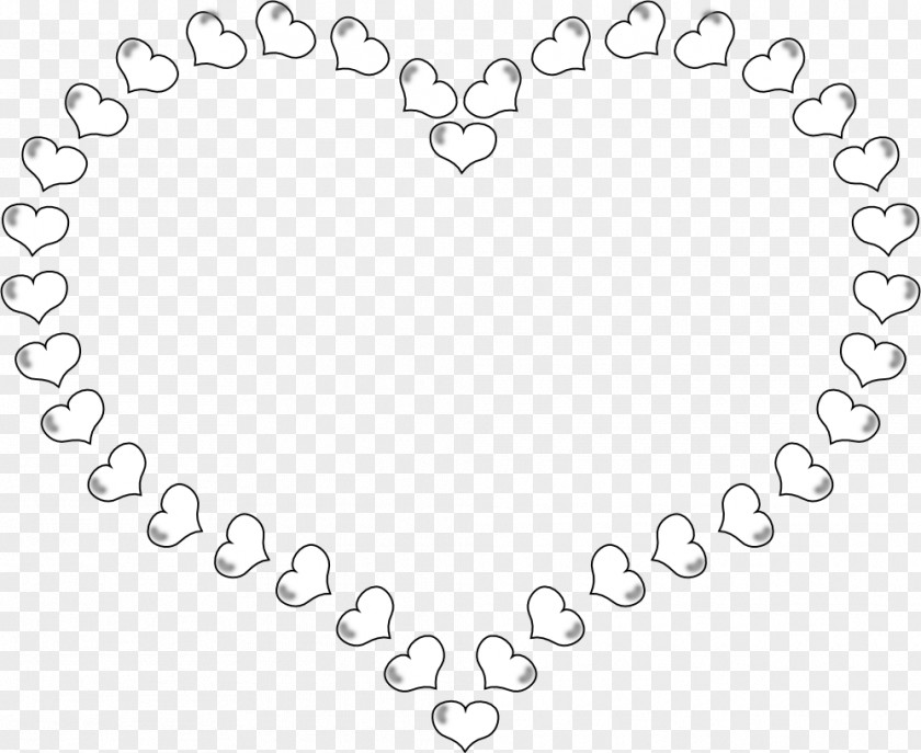 Little Heart Cliparts Black And White Clip Art PNG