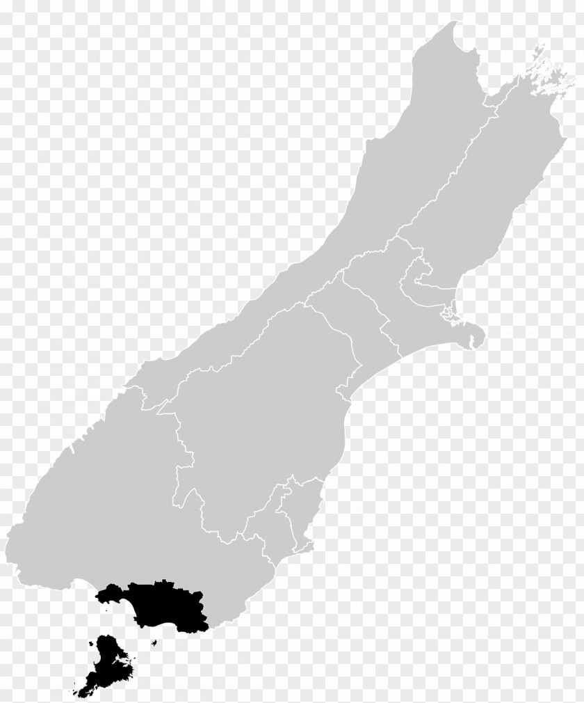 New Zealand Map Invercargill Nelson Electorate Electoral District PNG