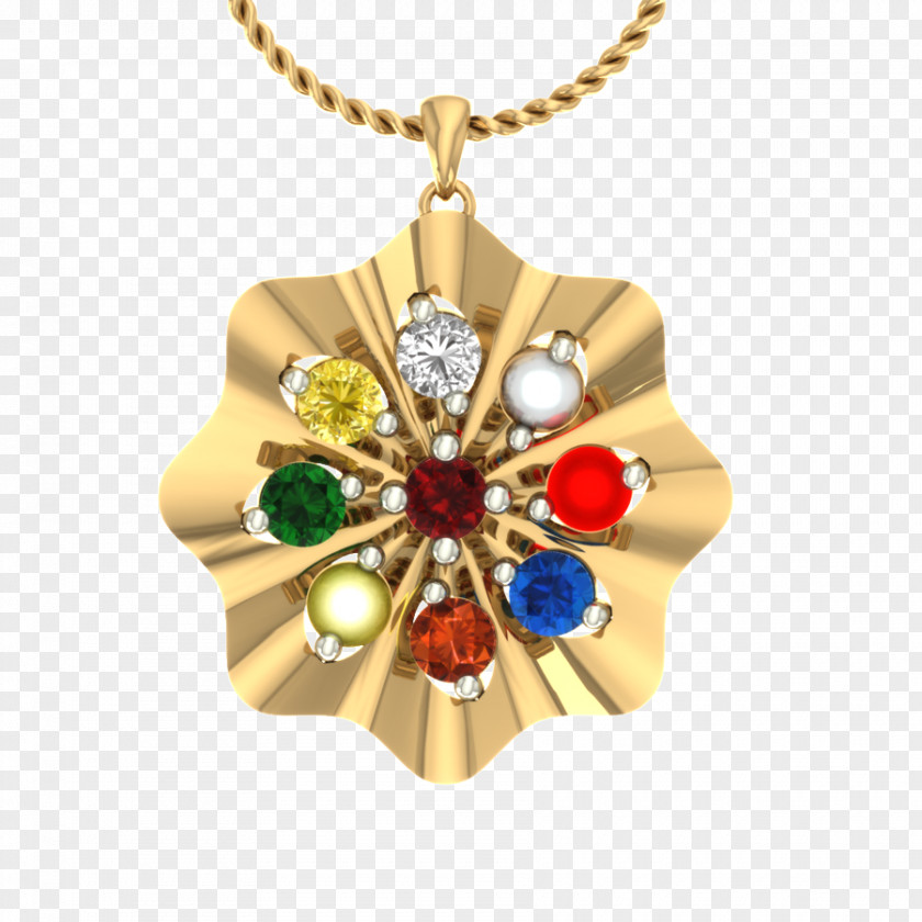 Gemstone Locket Navaratna Charms & Pendants Jewellery PNG