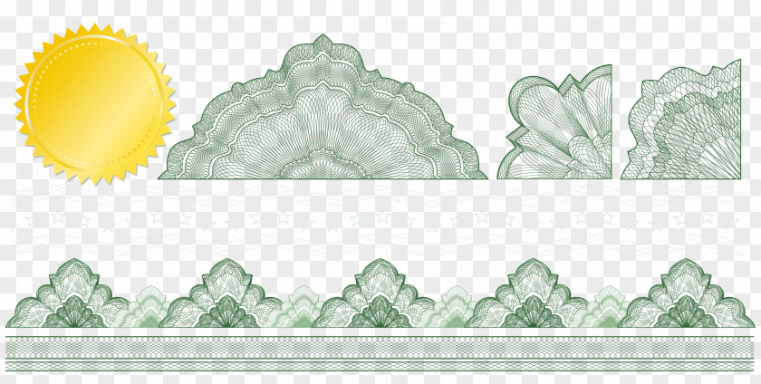 Lace Material Vector Lines Guillochxe9 Royalty-free Rosette Illustration PNG