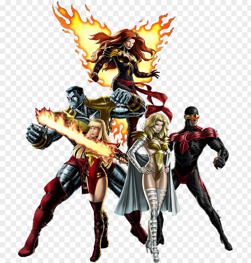 Maa Jean Grey Phoenix Force Colossus Cyclops Marvel: Avengers Alliance PNG