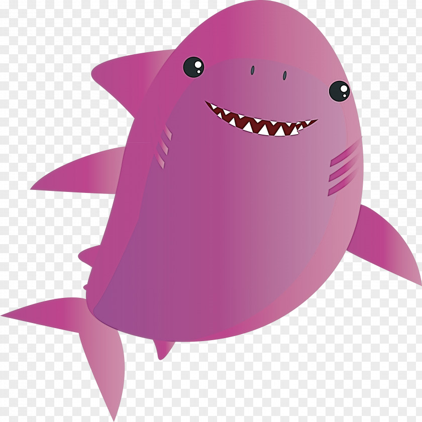 Pink Cartoon Fish Fin Dolphin PNG