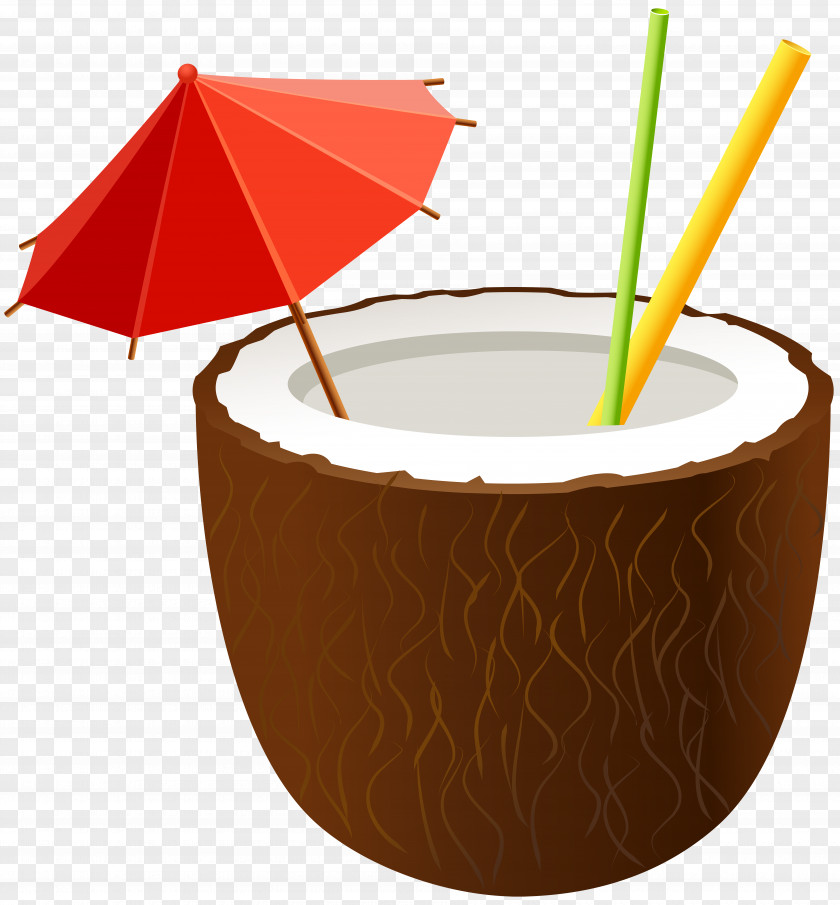 Summer Coconut Water Juice Cocktail Clip Art PNG