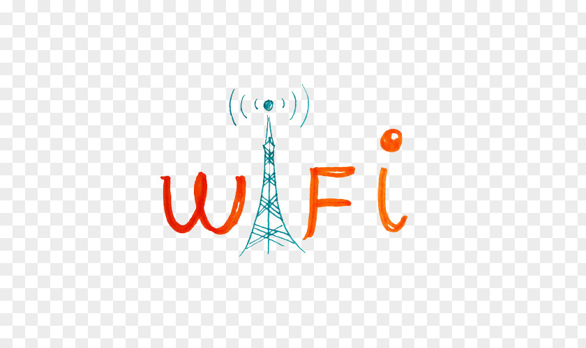 Wireless Hand-painted Art Wi-Fi Internet Network Router Hotspot PNG